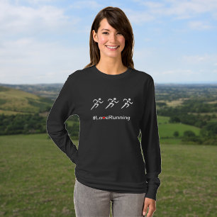 T-shirt Love Running hashtag slogan runners