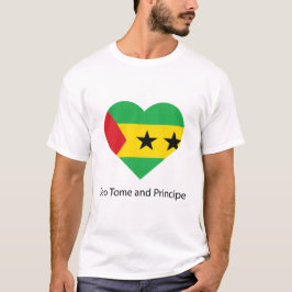 T-shirt Love Sao Tome et Princeipe