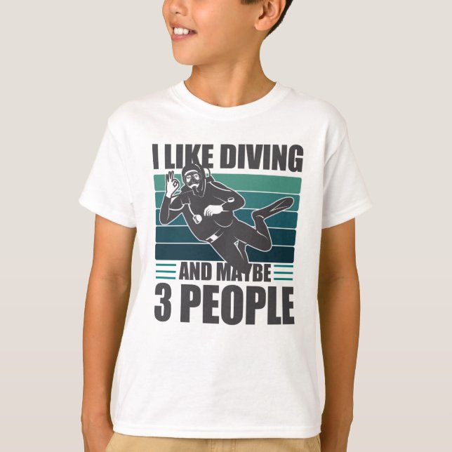 T-shirt Love Scuba Diving Funn Diver Gift (Devant)