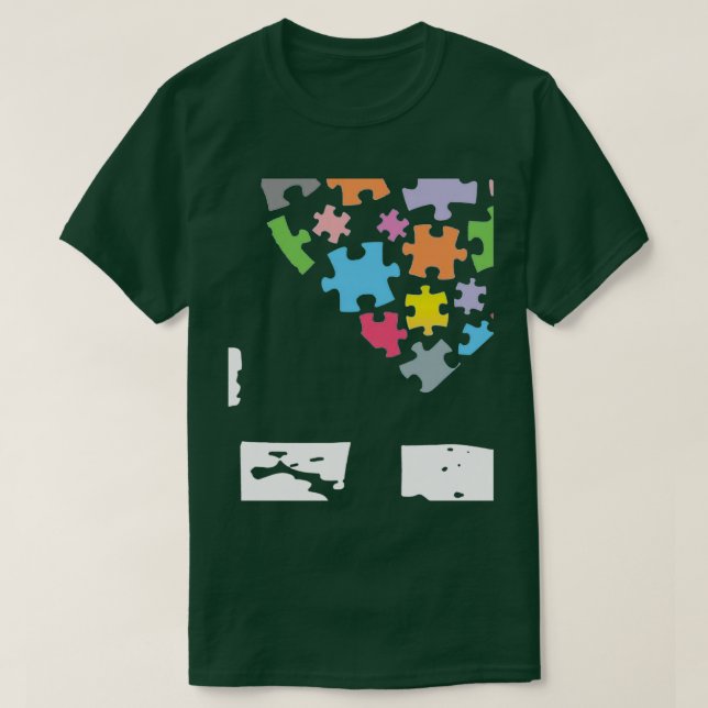 T-shirt Love Sensibilisation sur l'autisme long manche TSh (Design devant)