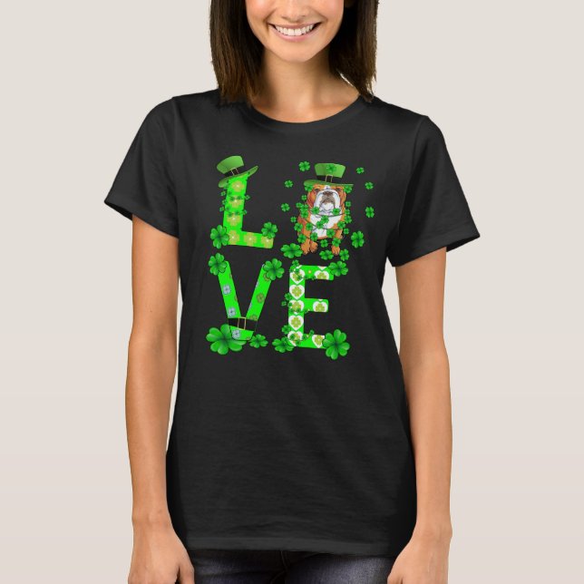 T-shirt LOVE Shamrock Nurse Life Funny St Patrick's Day (Devant)
