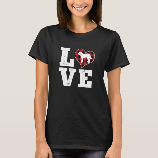 T-shirt Love Sheepadoodle Amoureux de les chiens Cadeaux C (Devant)