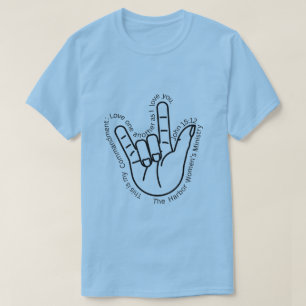 T-shirt Love Sign Language