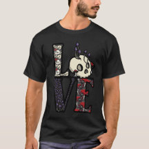 T-shirt LOVE Skulls & Mushrooms