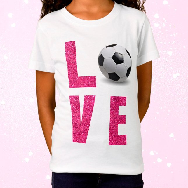 T-Shirt Love Soccer (Créateur téléchargé)