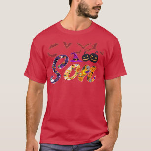 T-shirt Love Son Citrouille sorcière Halloween