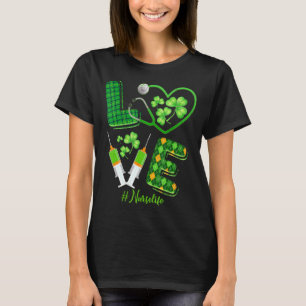 T-shirt Love St Patrick S Nurse Life Irlandais Shamrock mi
