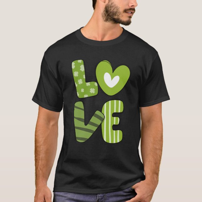 T-shirt Love St Patricks Day (Devant)