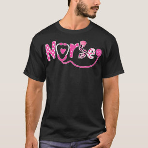 T-shirt LOVE Stethoscope Nurse Life Joyeux Valentines Jour