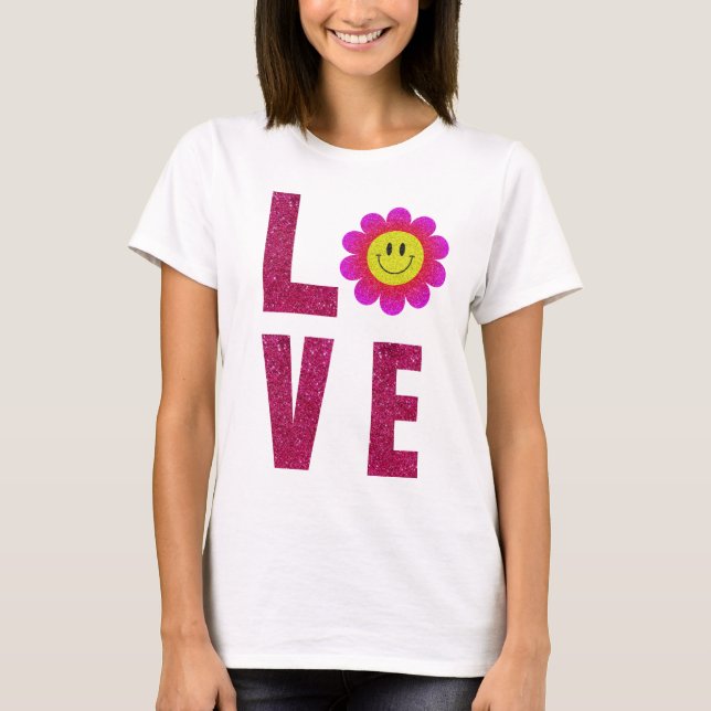 T-shirt Love Sunflower (Devant)