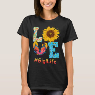 T-shirt Love Sunflower Summer Beach Sunset Gigi Life Paren