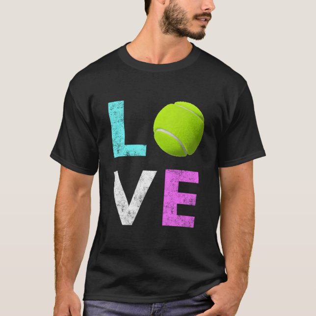 T-shirt Love Tennis Best (Devant)