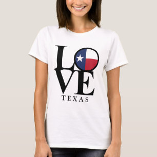 T-shirt LOVE Texas Womens Basic White Tee