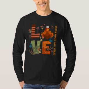 T-shirt Love Thankful salle d'opération infirmière Turquie