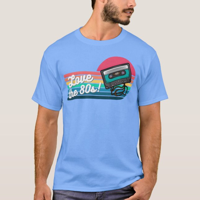 T-shirt Love the 80s family (Devant)