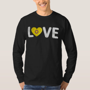 T-shirt Love The Intersex Drapeau Coeur Lgbt Gay