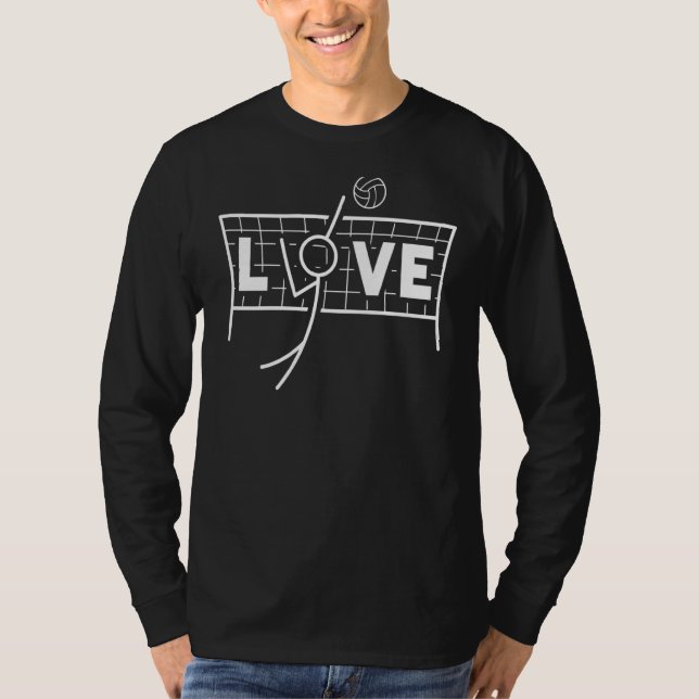 T-shirt Love Volleyball (Devant)