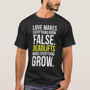 T-shirt Love Vs Deadlifts Tout Faire Croissance Gymnase Dr