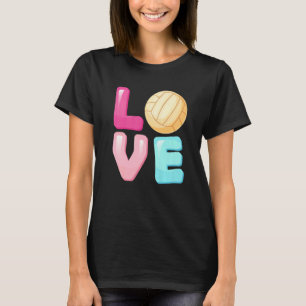 T-shirt Love Water Polo Joueuse Équipe Fan Girls Femmes