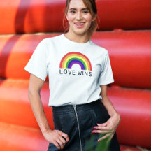 Love Wins Arc-en-ciel Femme Blanc