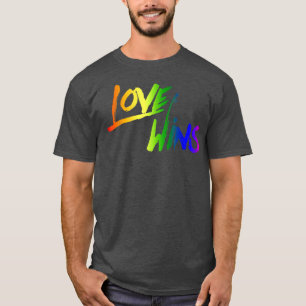 T-shirt Love Wins Rainbow FlagDroits Lgbtq3712