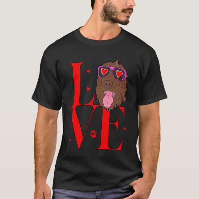 T-shirt Love Wirehaired Pointing Griffon (Devant)