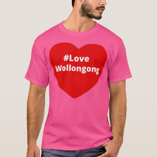 T-shirt Love Wollongong Hashtag Heart