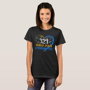 T-shirt Love World Down Syndrome Journée de sensibilisatio