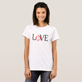 T-shirt Love xoxo personnage design