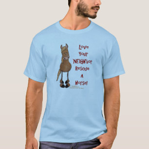 T-shirt Love Your NEIGHbor Horse Secourt