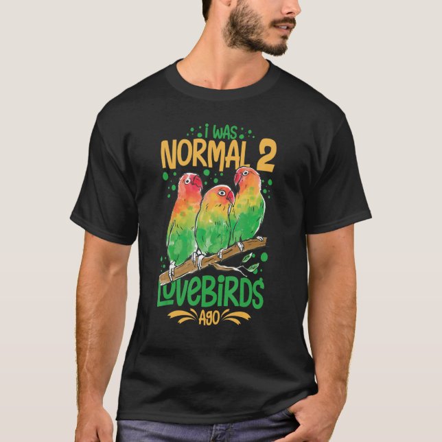 T-shirt Lovebird Peach Face Parrot Pet African Fischer Bi (Devant)
