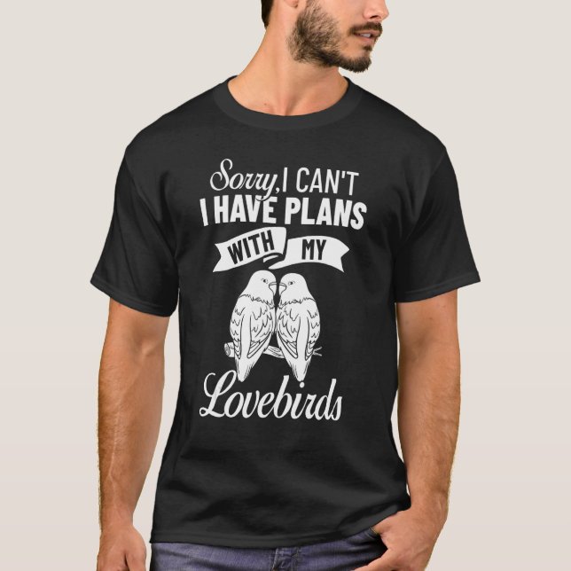 T-shirt Lovebird Peach Face Parrot Pet African Fischer Bi (Devant)