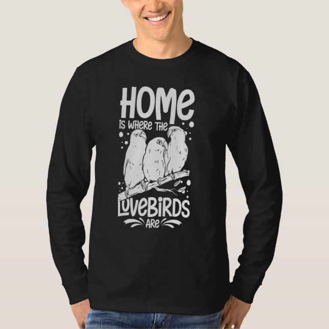 T-shirt Lovebird Peach Faced Parrot Pet African Fischer Bi (Devant)