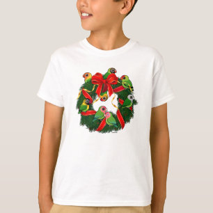 T-shirt Lovebirds Birdoré couronne de Noël