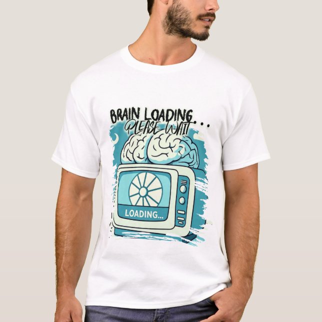 T-shirt lovely brainloading design (Devant)