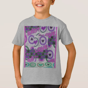 T-shirt Lovely Love Heart Motif Art Imprimer