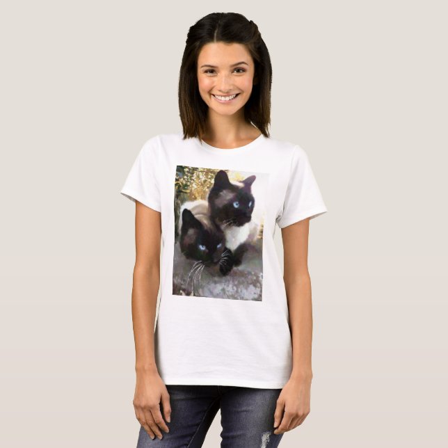 T-shirt Lovely siamese (Devant entier)