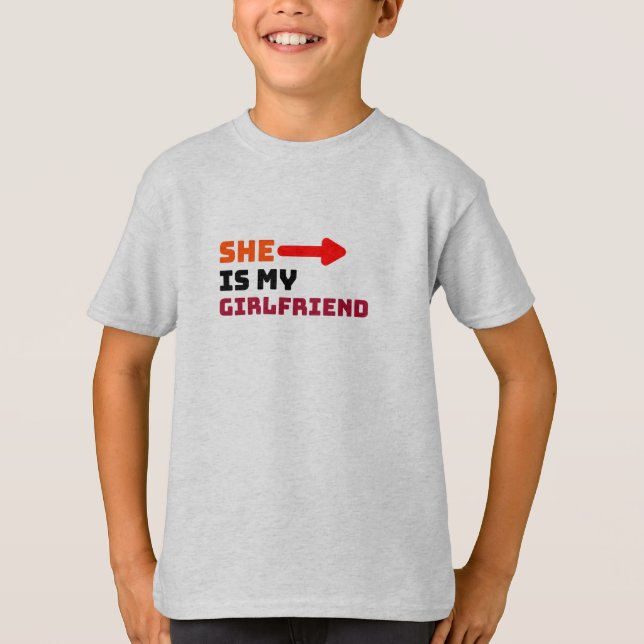 T-shirt Lover Elle Est Ma Petite Amie (Devant)