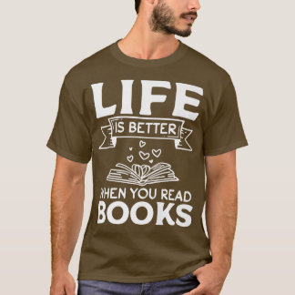 T-shirt Lover Librairie I Life is Better When You Rea