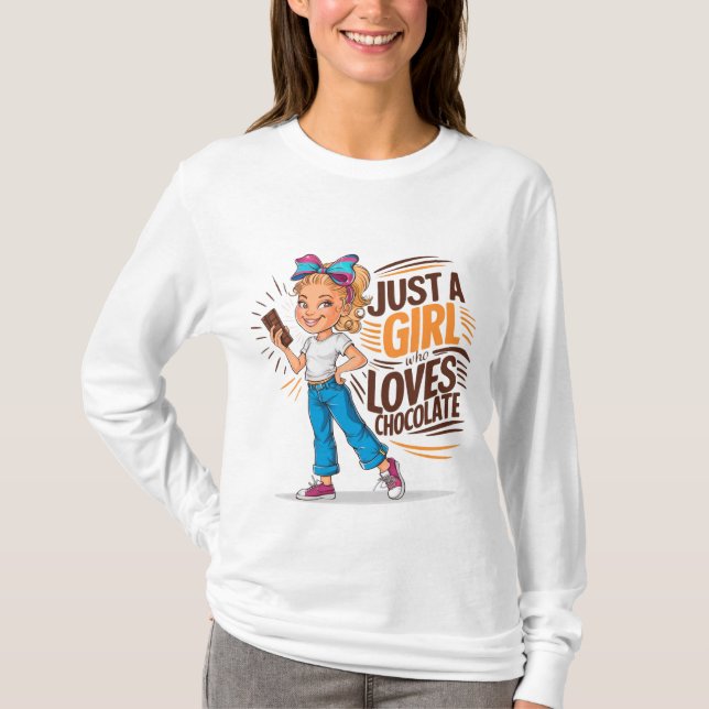 T-shirt Loveriya au chocolat (Devant)