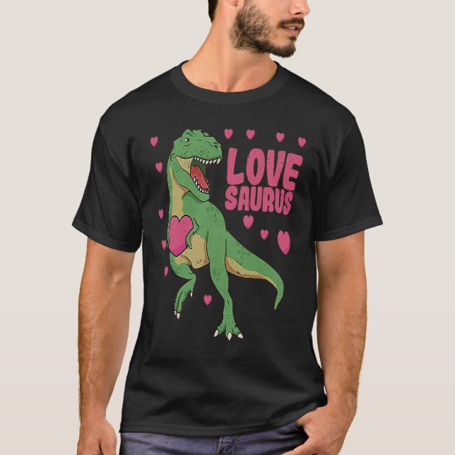 T-shirt Lovesaurus Valentines Day Dinosaur Trex Valentine (Devant)