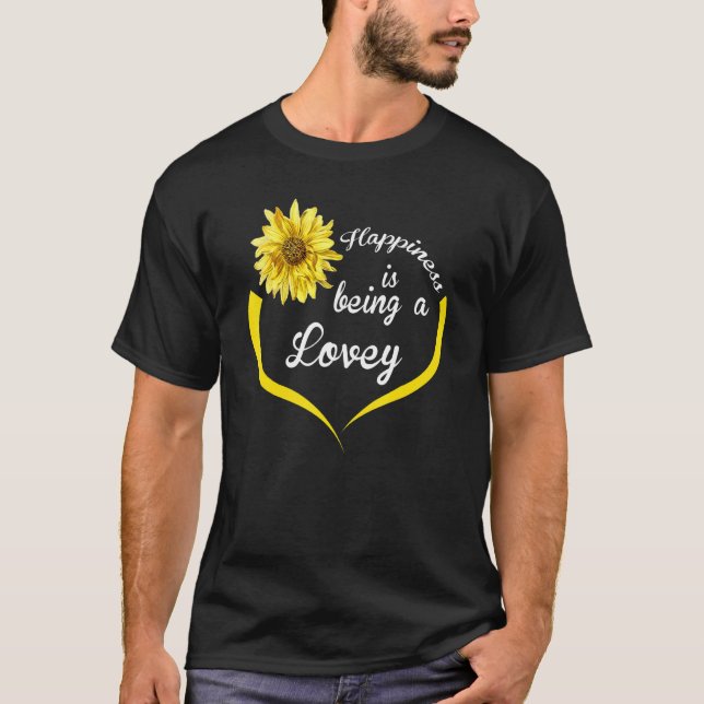 T-shirt Lovey Happiness Est Un Lovey (Devant)
