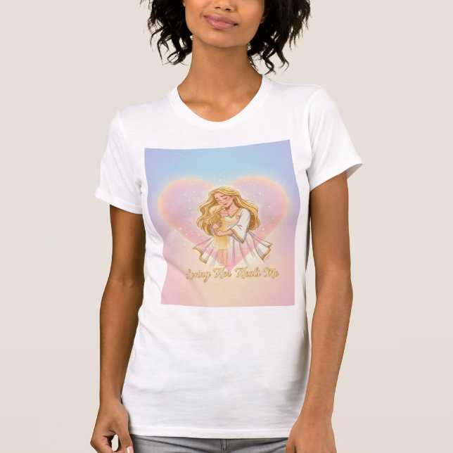 T-shirt Loving Her Heals Me – Inner Child Reunion Art (Devant)