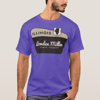 T-shirt Lowden Miller State Forest Illinois Affiche de bie