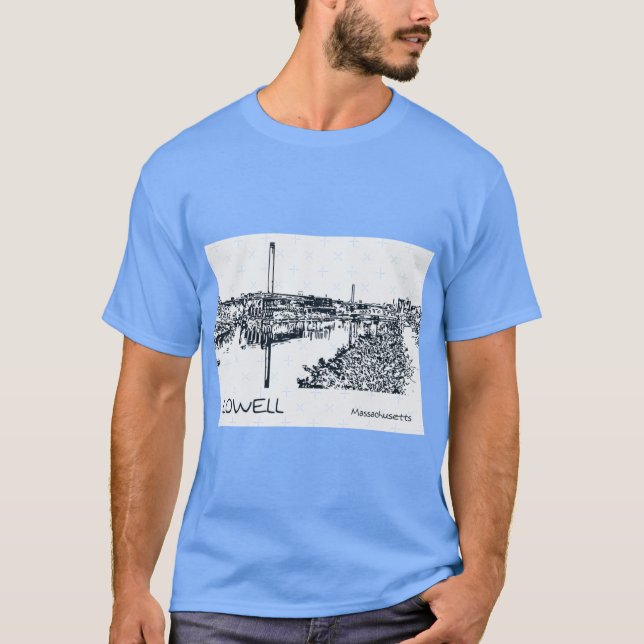 T-shirt Lowell Massachusetts Oversized 2 (Devant)