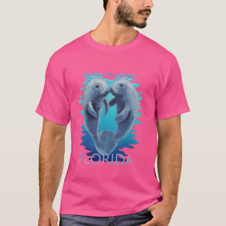T-shirt Lower Matecumbe Key Florida Vacances Cute Manatees