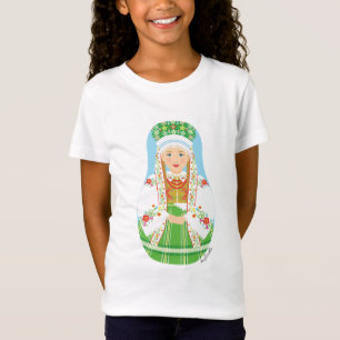 T-Shirt Łowicz Pole Mariée Matryoshka Girls