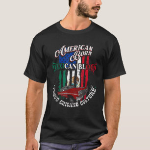 T-shirt Lowrider Chicano Low Mexicaine American Latina Rid