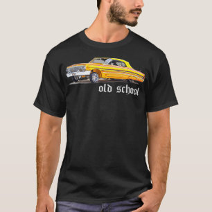 T-shirt Lowrider  For Men Old School Rap Cholo Gangster Ca