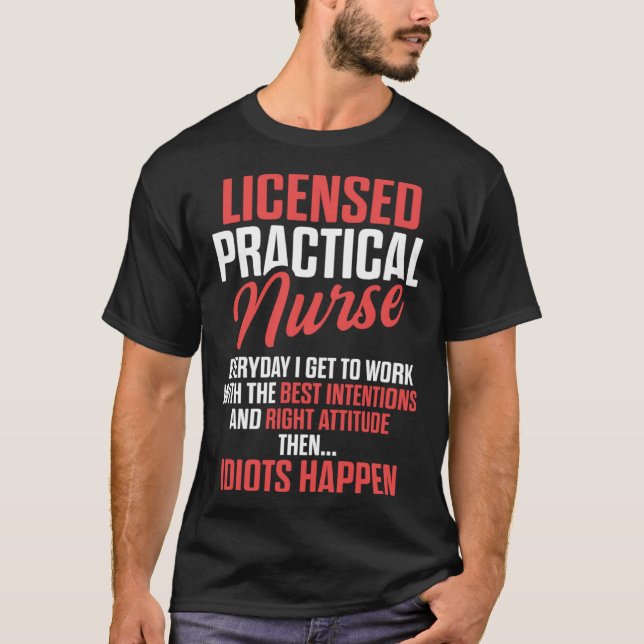 T-shirt LPN Licensed Practical Nurse Work RN Nursing (Devant)